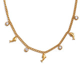 Dainty dolphin necklace