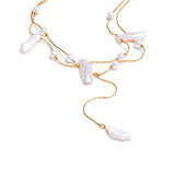 Elena Pearl Double Necklace