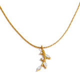 Dainty Leaf Necklace